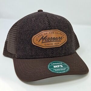 NEW Lake of the Ozarks Missouri Mesh Snapback Brown Tweed Cap Legacy 92